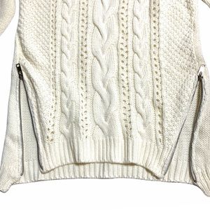 White Knitted Sweater- Medium